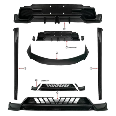 Bumper, Rear Wing, Big Surrounded