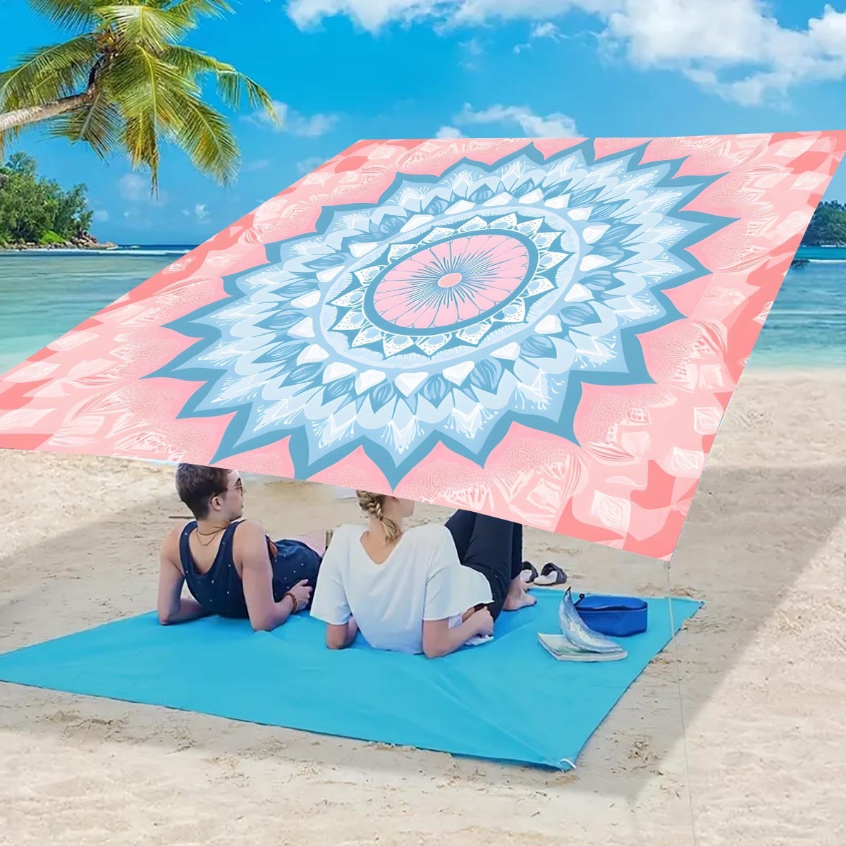 Cross-border camping sunshade tent - camping tarpaulin picnic ground cover. Portable outdoor camping tent