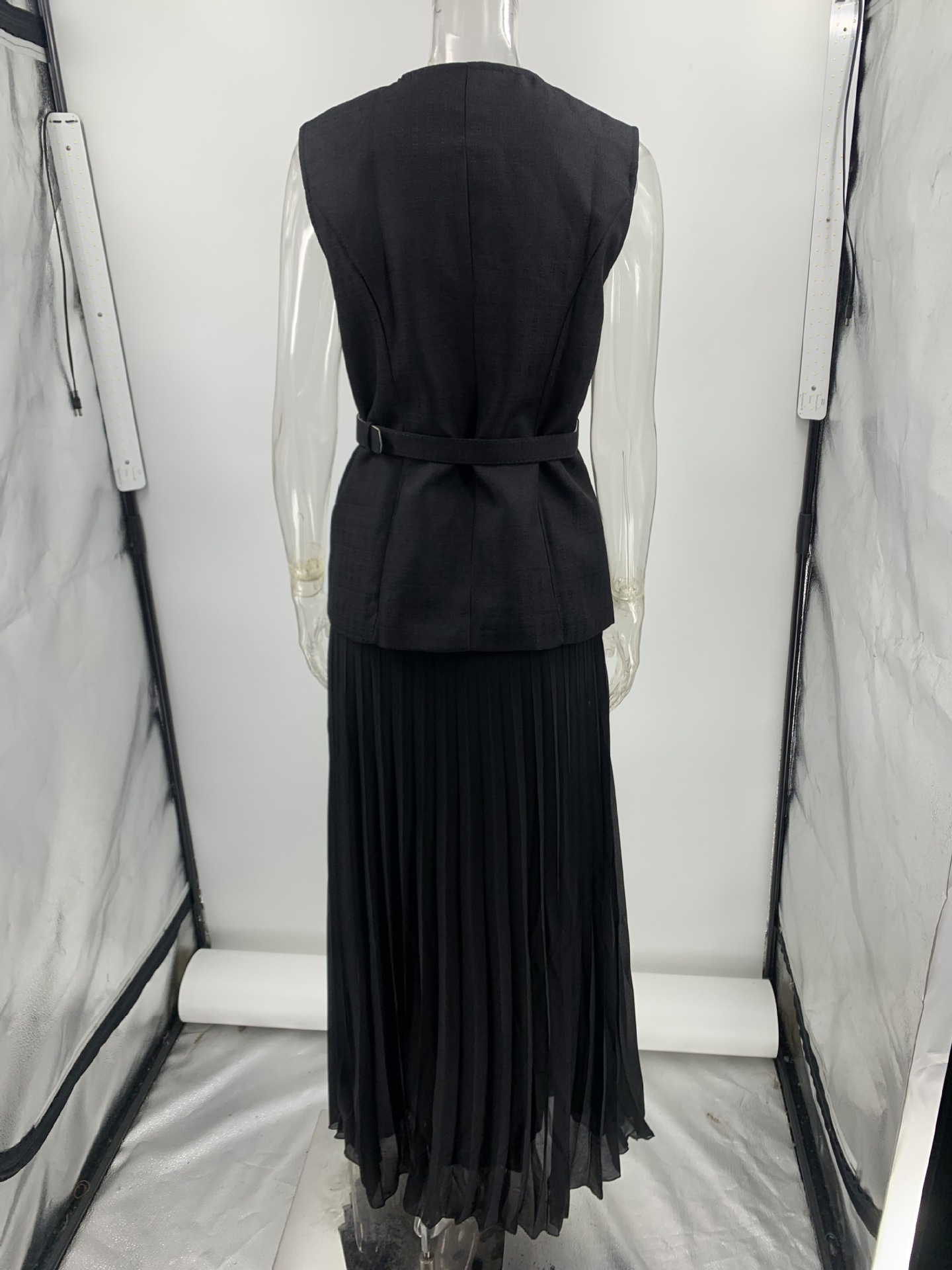 Solid Color Pattern Summer, Spring Season Holiday Date Tea Party Women's Elegant Solid Color Polyester Skirt Co-ord Set Skirt Sets