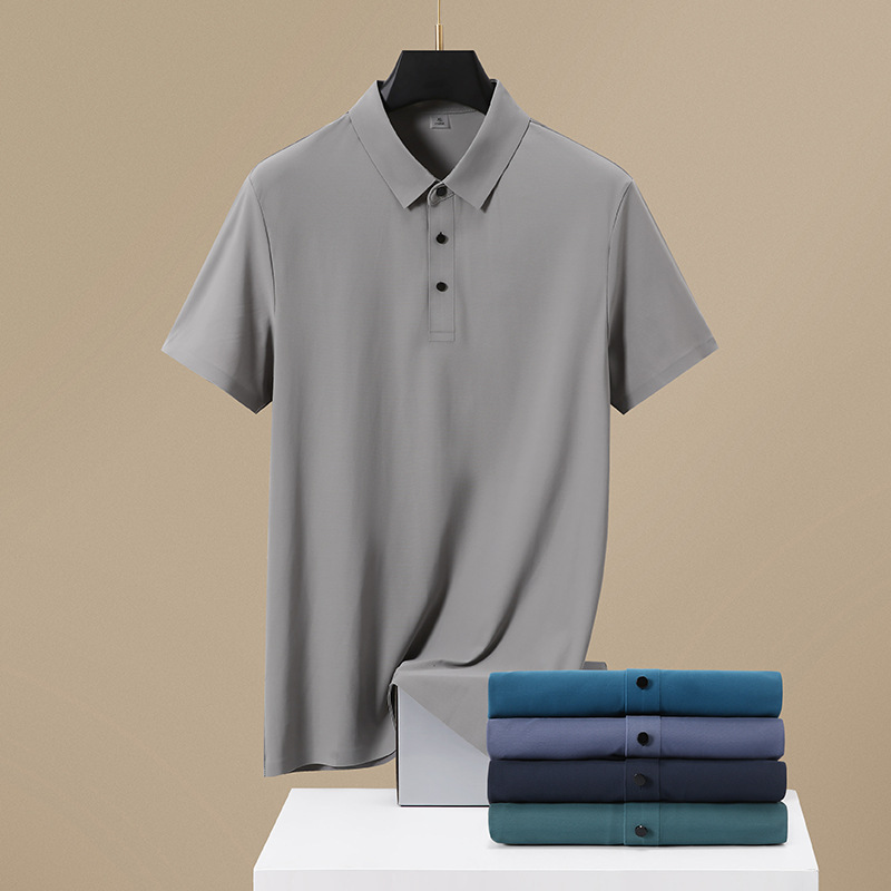 M - 8XL tamaño 15 colores fábrica de importación de pegamento de hielo de alta calidad polo camiseta sin marcas camiseta hombre solapa POL