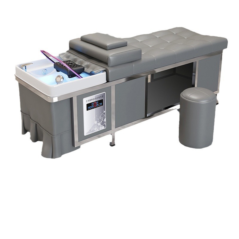 Barbería de alta gama, cama de lavado de cabello especial, calentador de agua de fumigación, circulación de agua, masaje integral, cama de lavado de cabello