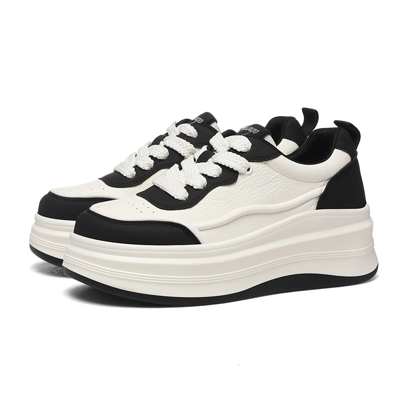 Fashion Versatile 2025 New Style Casual Thick-Soled Height-Increasing Korean Fashion Comfortable Trendy Women's Sneakers_vogvips.com