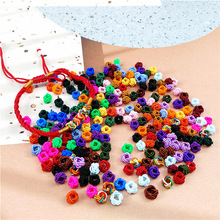 锦纶线菠萝扣  纯手工锦纶线编织diy手链项链饰品配件花扣中国结