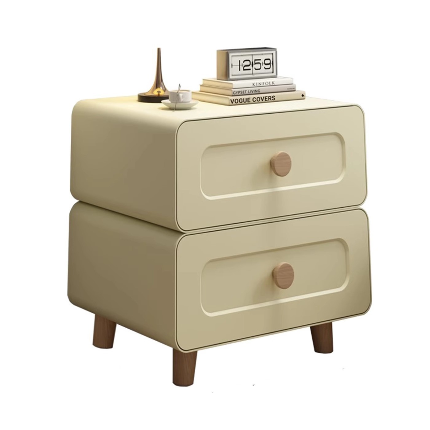 Tabernita de cabezal de cama armario de almacenamiento de lado del dormitorio armario de almacenamiento de aire crema de hierro forjado dopamina metal armario de cajón doméstico
