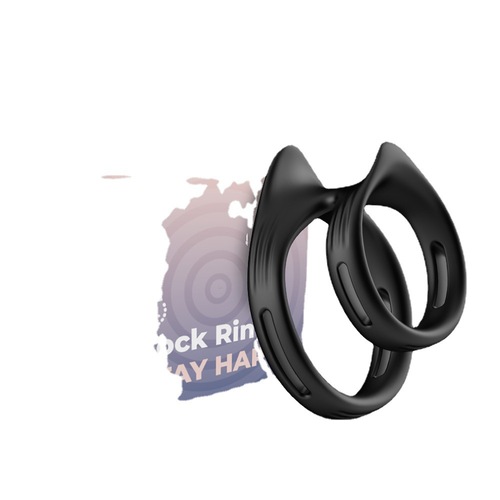 USK-C13 locking ring silicone double ring men's exerciser masturbation device sex toy toy vibration ring/clip 1