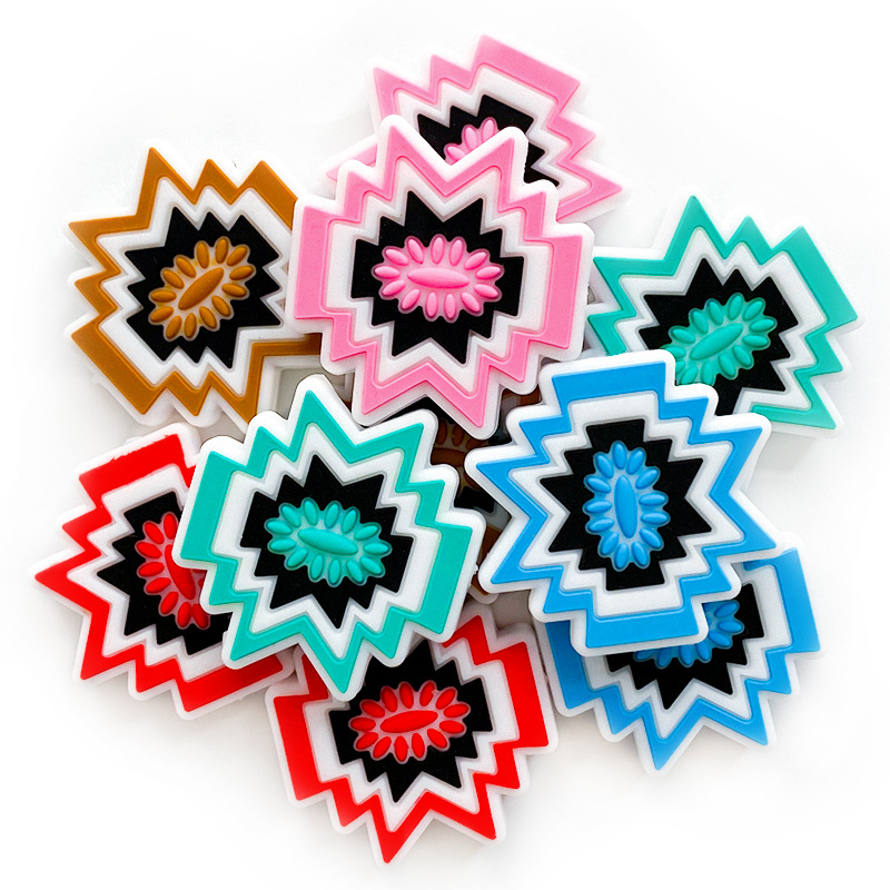 Cross-border best-selling cartoon silicone wormhole beads children's creative biting fun DIY baby teeth grinding sticks toys