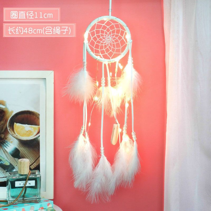 El departamento de Indiana Dreamcatcher, dormitorio, campana de viento colgante, corazón de niña, regalo de cumpleaños para chicas.