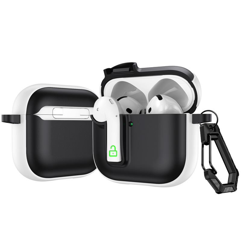 AirPods4 ヘッドフォン ケース pro2 ヘッドフォンに適したクロスボーダー卸売ロック バックル エアポッズ 3 世代に適しています|undefined