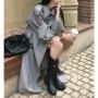气质长袖秋季中长款风衣