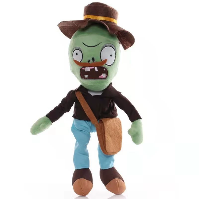 Мягкая игрушка 30 см Plants vs Zombies PVZ — бородатый зомби, декор