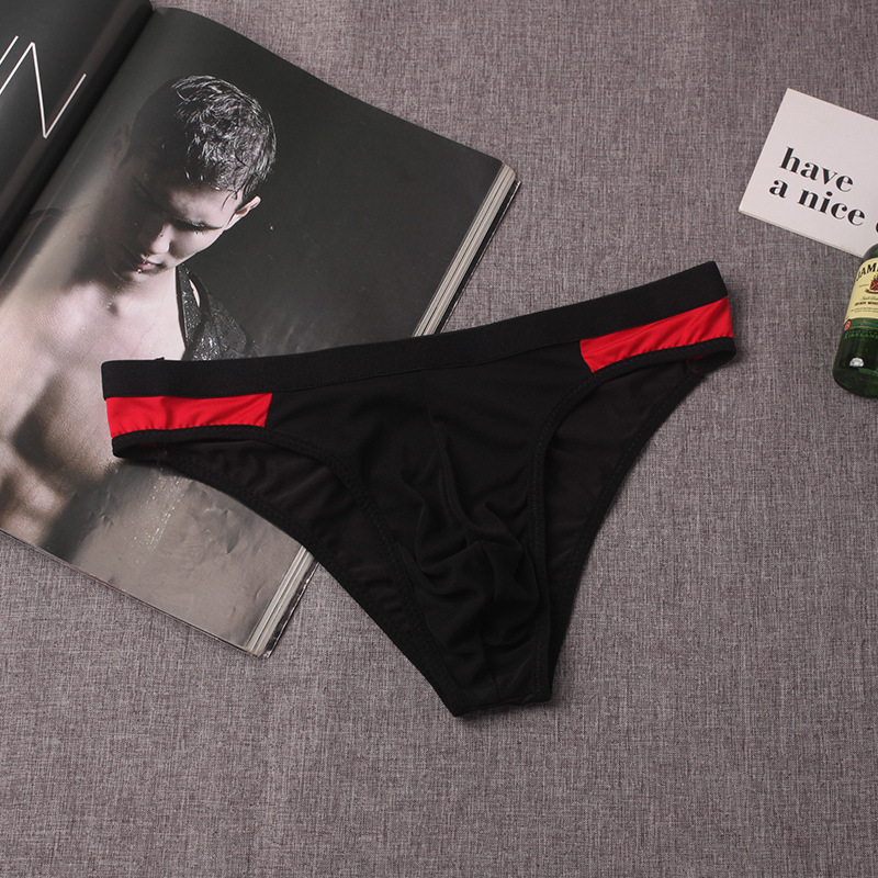 Slip uomo sexy in mesh con tasca a u trasparente_voghion.com