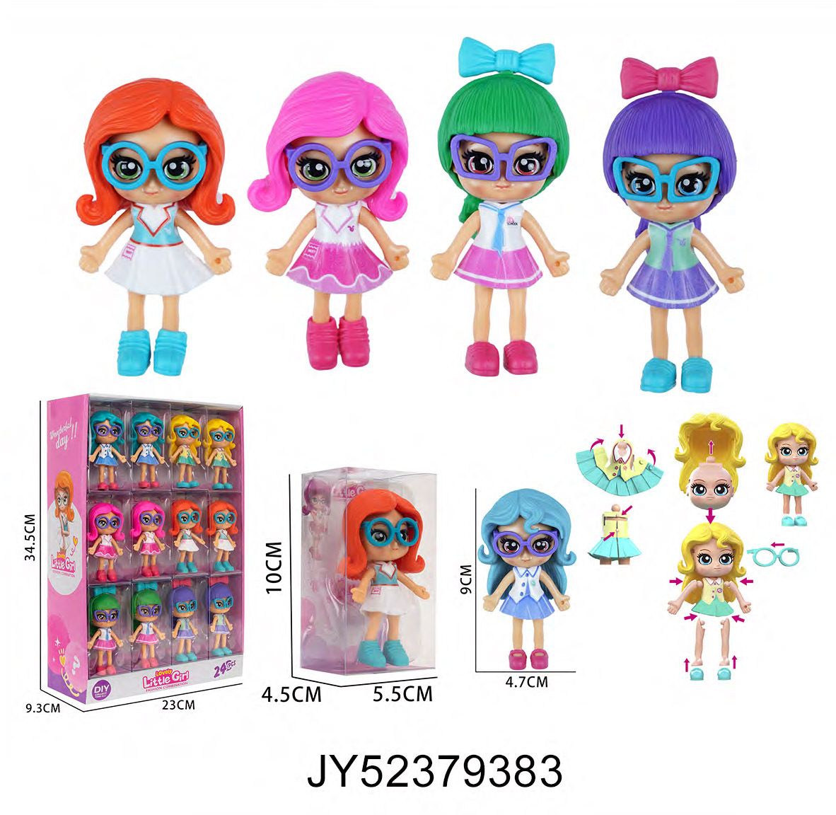 DiDi transfronterizo ensamblaje niña casa juguetes extraíbles máscaras de mascotas muñecas travesties combinación conjunto al por mayor