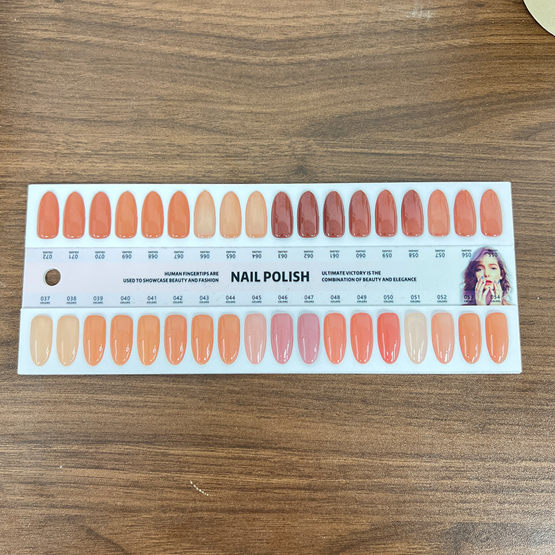 Se puede personalizar la muestra de color de manicura pegamento de vinilo estilo de muestra de placa de exhibición de tarjetas de color acrílico una variedad de libros de prueba de color