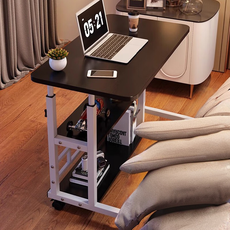 Escritorio de estudio ajustable, mesita de noche, mesa auxiliar, escritorio de ordenador para dormitorio, escritorio de oficina móvil para dormitorio, mesita de noche para dormitorio.