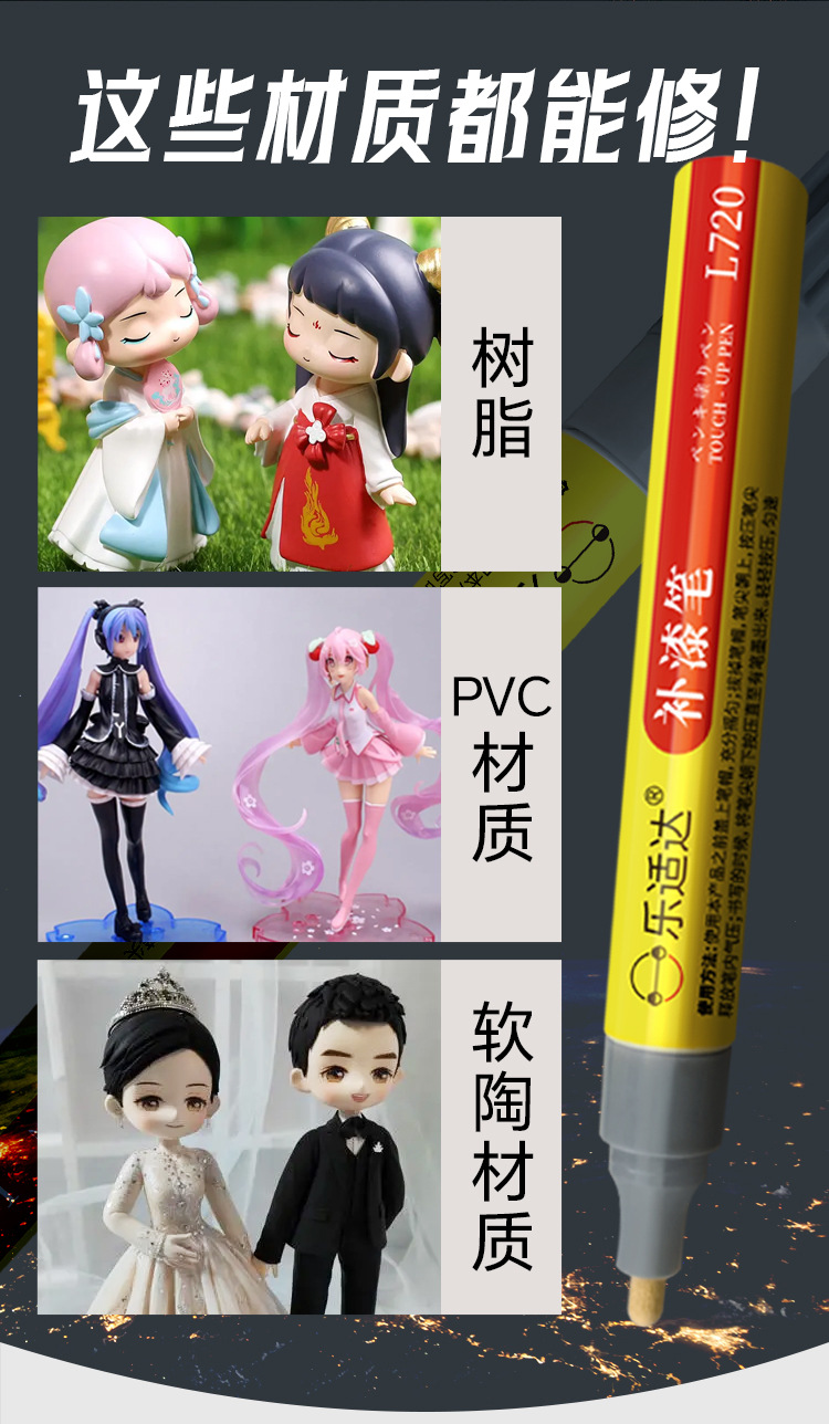 Paint Touch-Up Pen for Car Paint Fading, Scratch Repair, Color Change, Frame Paint Restoration, Paint Pen for Car Paint, Automotive Paint Touch-Up Pen