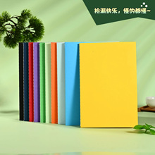 厂家直供A5A6简约笔记本书写糖果色企业日记练习学生教育培训便携