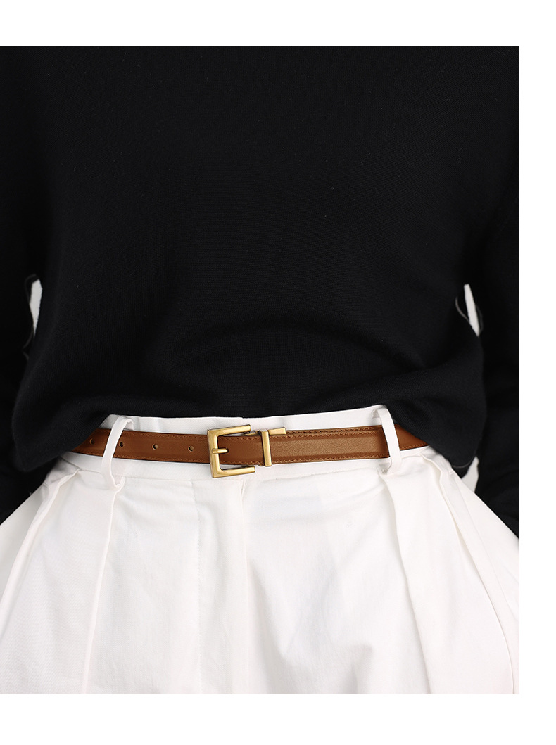 Niche Uus ehtsast nahast naiste rihm Retro Ins Lihtne ja mitmekülgne dekoratiivne teksarihm Naiste kiire kohaletoimetamine_voghion.com