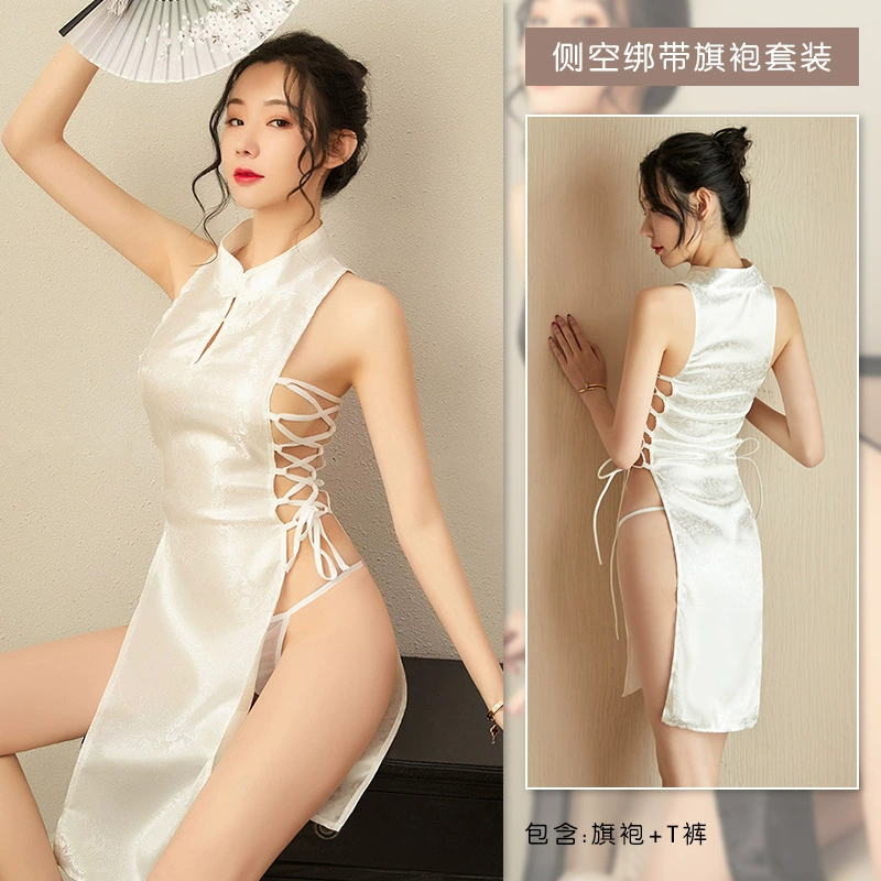 Sexy underwear, pijama, belt, uniform, retro cheongsam, set
