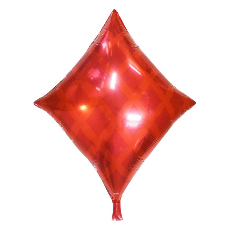 Новые покерные квадратные сердца цветок сливы лопаты Алюминиевая Пленка воздушный шар тема декоративные принадлежности оптом