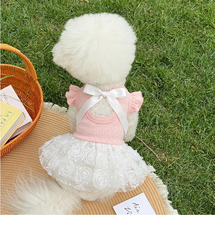 Vestido para cão estilo coreano roupa de princesa doce pet_voghion.com