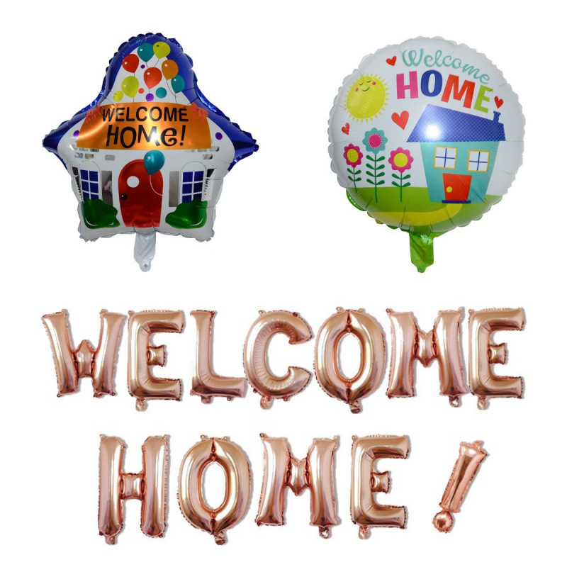 Cross-border welcome home letter balloons Back-to-school party…