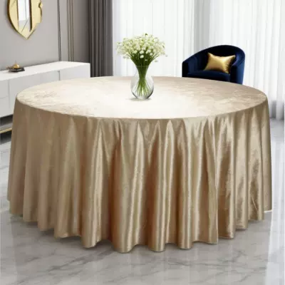 跨境亚马逊美式高档天鹅绒桌布婚庆宴会派对餐桌摆台台布