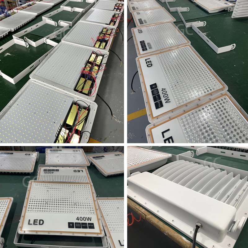 Luz de inundación LED fábrica impermeable iluminación al aire libre luz del estadio iluminación ingeniería lámpara de calle reflector Luz de inundación