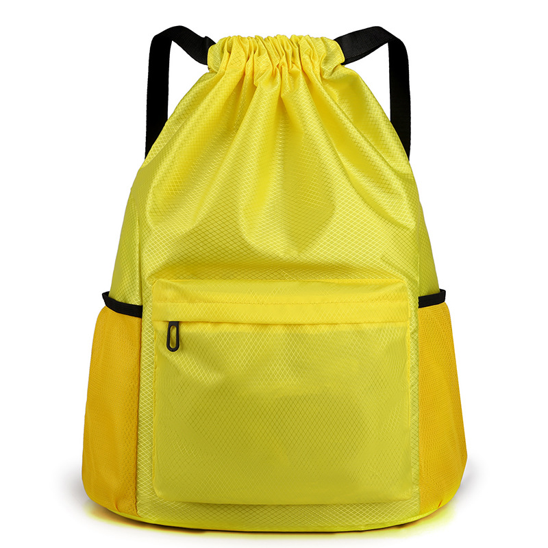 Bolsillo de paquete personalizado mochila de cuerda simple mochila de separación seca y húmeda bolsa deportiva impermeable bolsa de baloncesto de acondicionamiento físico