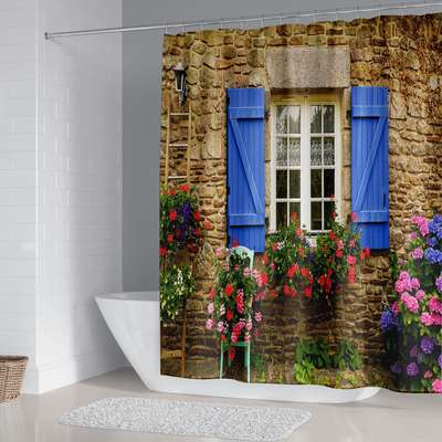 Elegant Narrow Shower Curtain Design for Your Bathroom