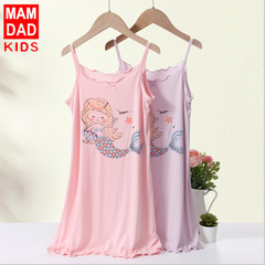 Children's suspenders dress summer thin cool breathable girl baby home sleepwear Ucansi new item dropshipping