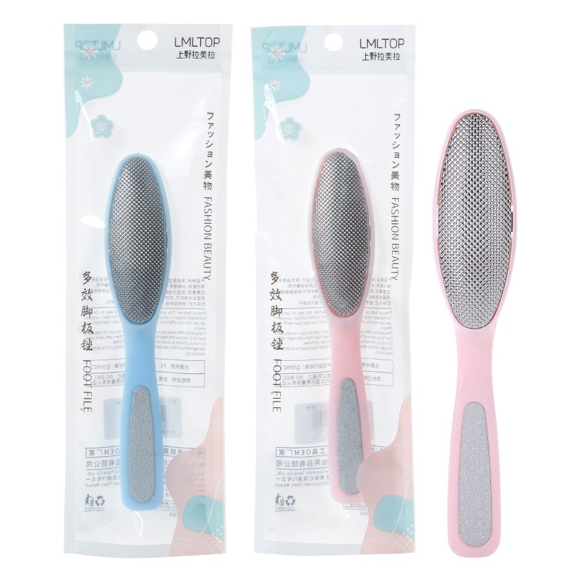 LMLTOP lima de pie de efecto múltiple, rectificador de pie, cepillo de pie, exfoliante de piel muerta, masajeador de pie, frustrante de pie C0315