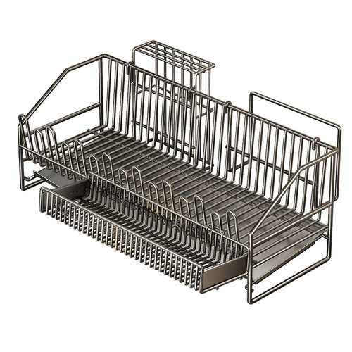 Kitchen butterfly bowl drain rack household multi-function punch-out countertop storage rack bowl chopsticks bowl plate tableware storage rack