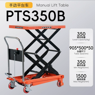 hydraulic lift platform cart, hand-pushed Avtomobil fırlanan platformaları - handball-350kg-liter-15m-tabletop-905500