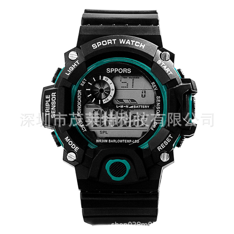 Comercio exterior nuevo estudiante deportes reloj electrónico impermeable moda infantil LED luminoso reloj electrónico al por mayor