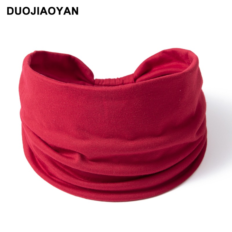 Elastic Macaron Sports Headband For Women Solid Colour Fabric_voghion.com