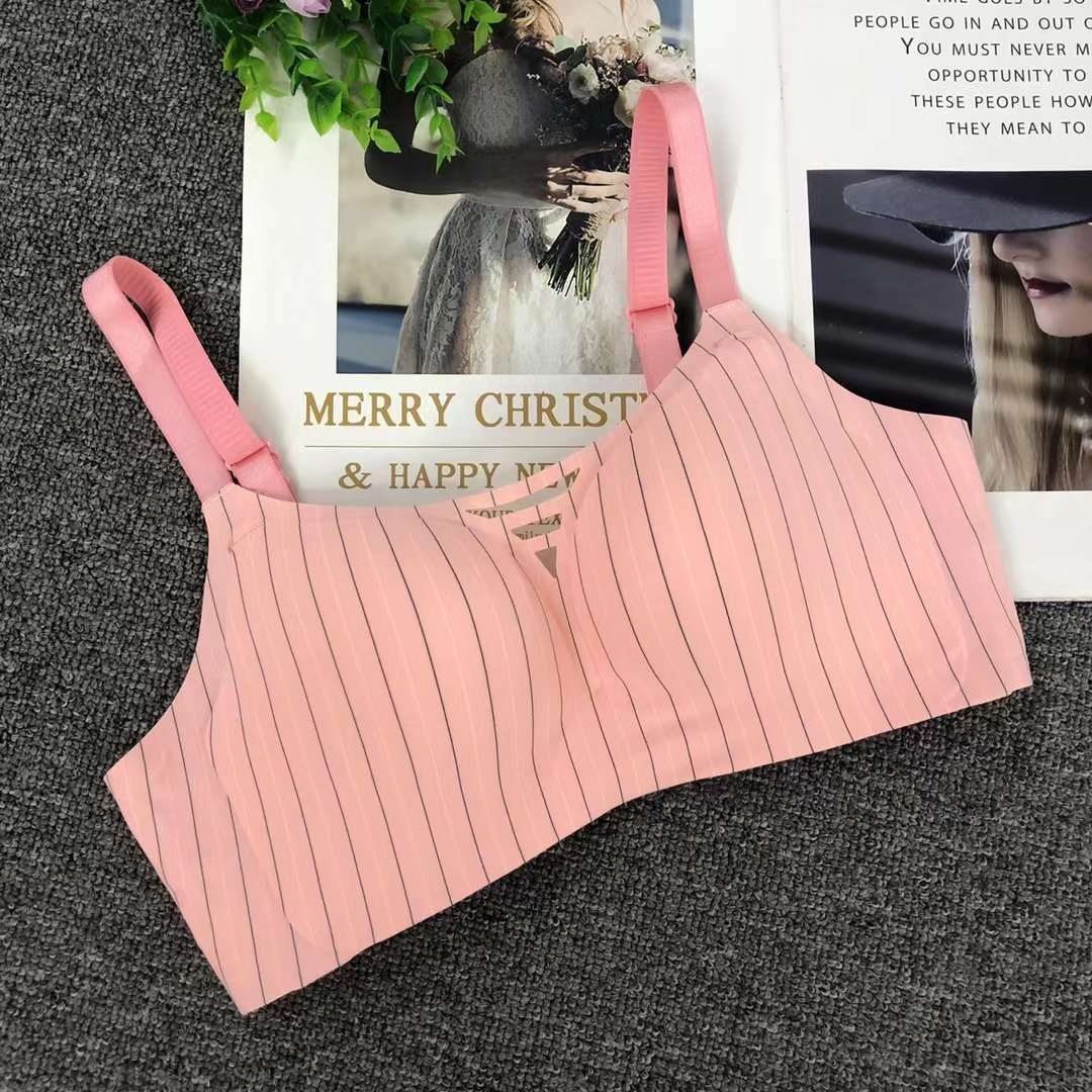 Nuevo sujetador sin costuras brillante colección de ropa interior pecho pequeño push up ropa interior cómoda push up sujetador sin costuras