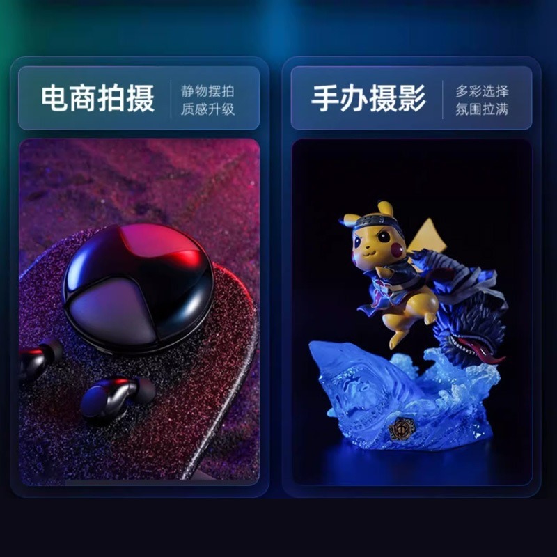 VL-60BI夹子补光灯直播手机拍照摄影专用随身便携式RGB氛围灯补光