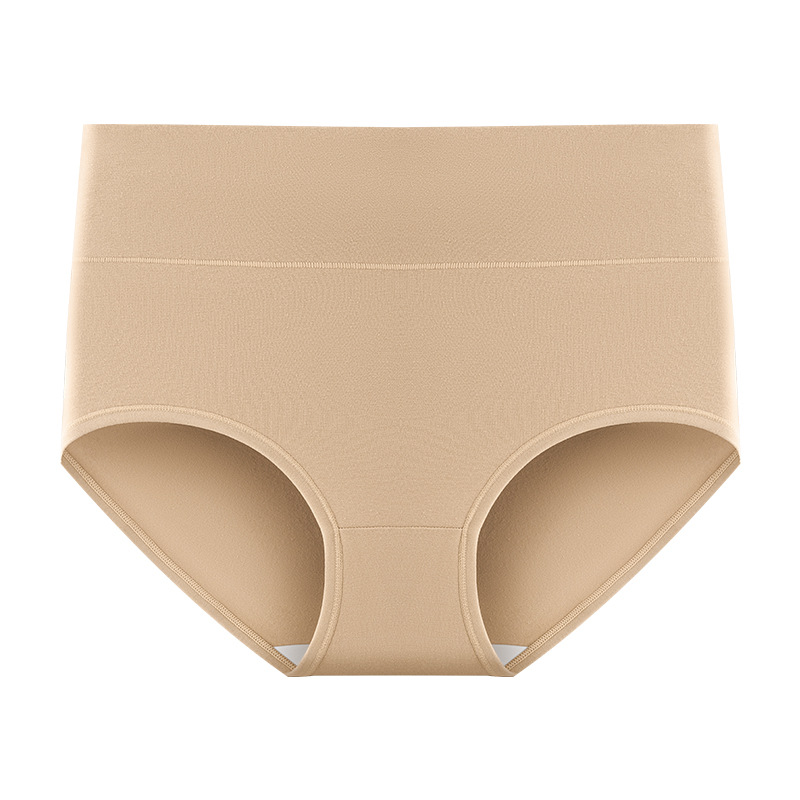 Ropa interior de mujer de algodón de cintura alta Clase A Algodón de cintura alta Algodón 7A Ropa interior de niña antibacteriana de algodón de gran tamaño