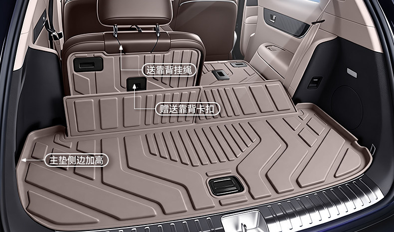 Suitable for the new AITO M9 trunk mat TPE26 model, five or six-seater Huawei car interior modification decorative accessories floor mat