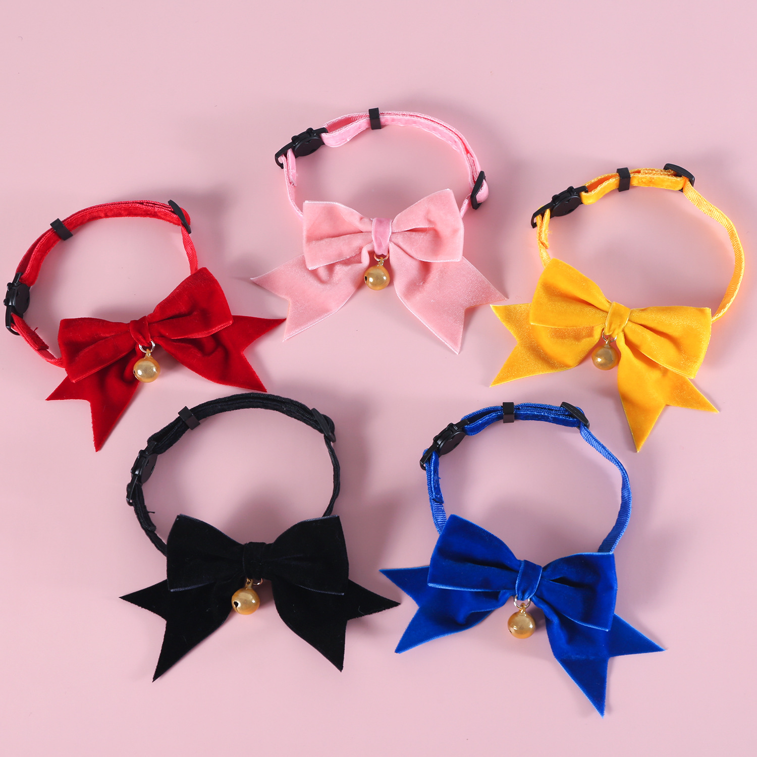 Navidad Año Nuevo gatos cachorros princesas cumpleaños corbata corbata anti-asfixia collar