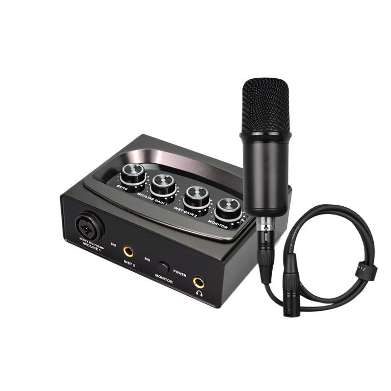 Manufacturer Wholesale Professional External Sound Card with Charging and Reverb, Driver-Free for Computer, Mobile Phone Recording, Karaoke, Live Streaming Sound Card
