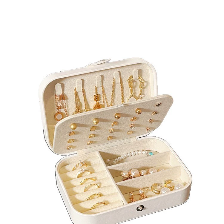 Handheld storage system, storage box, earrings, jewelry, accessory, necklace, small ring