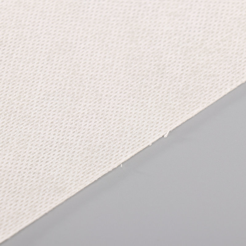 Wholesale white double-sided spunlace shoe material luggage lining double-sided spunlace cross-laid net spunlace non-woven fabric