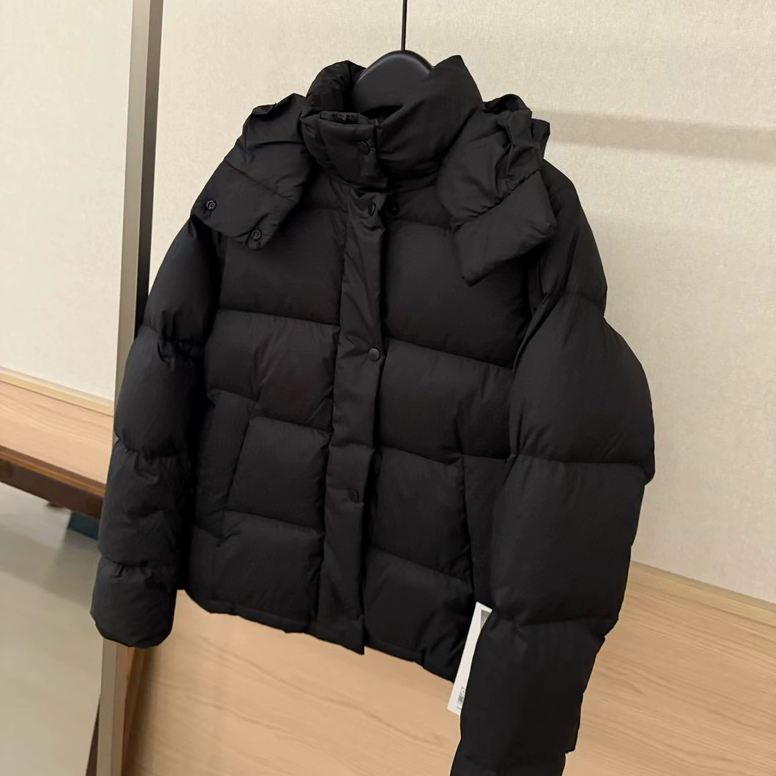 Куртка с капюшоном для отдыха, slim fit, пух из утки