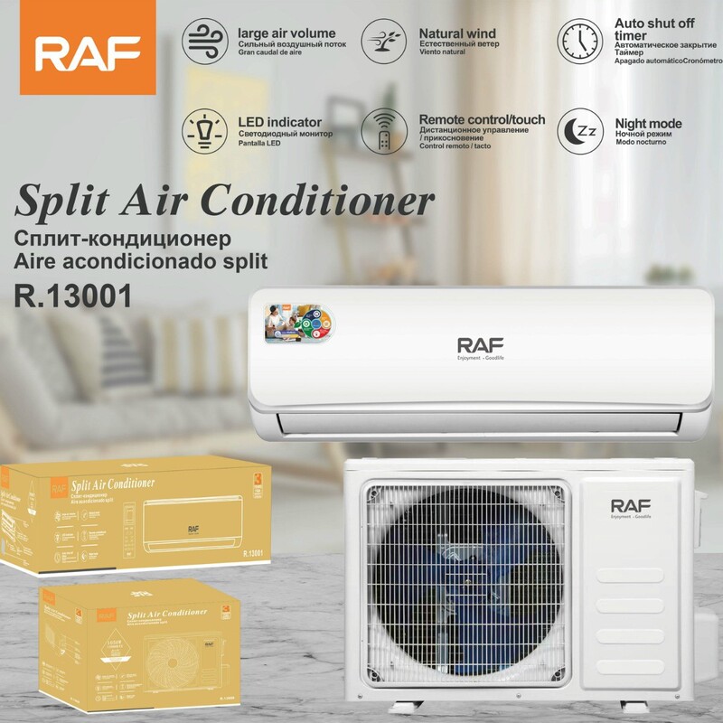 Raf European Standard Cross-Border Air Conditioner Hanging 1650W Household 1.5 Hp Split Wall-Mounted Single Cooling and Heating Dual-Use