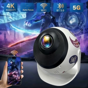 Проектор с автофокусом 4K, проектор 5G WiFi BT5.O Mni