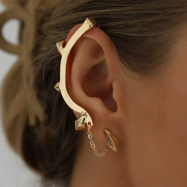 European and American cross-border accessories Gothic-style devil claw ear cuffs for women ins dark punk style unique fashion earrings