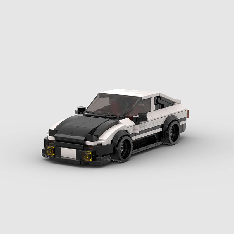 Cross-border Wholesale Animation Racing Car AE86moc Compatible with Lego Small Particle Educational Assembled Children's Building Blocks Toys