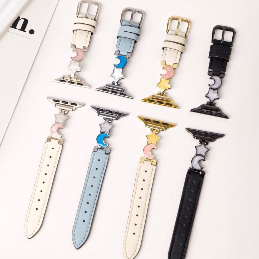 Suitable for Apple Watch Strap Xingyue Thin Wrist Xiaomi 10/9/8Nfc Watch Leather Strap for Women
