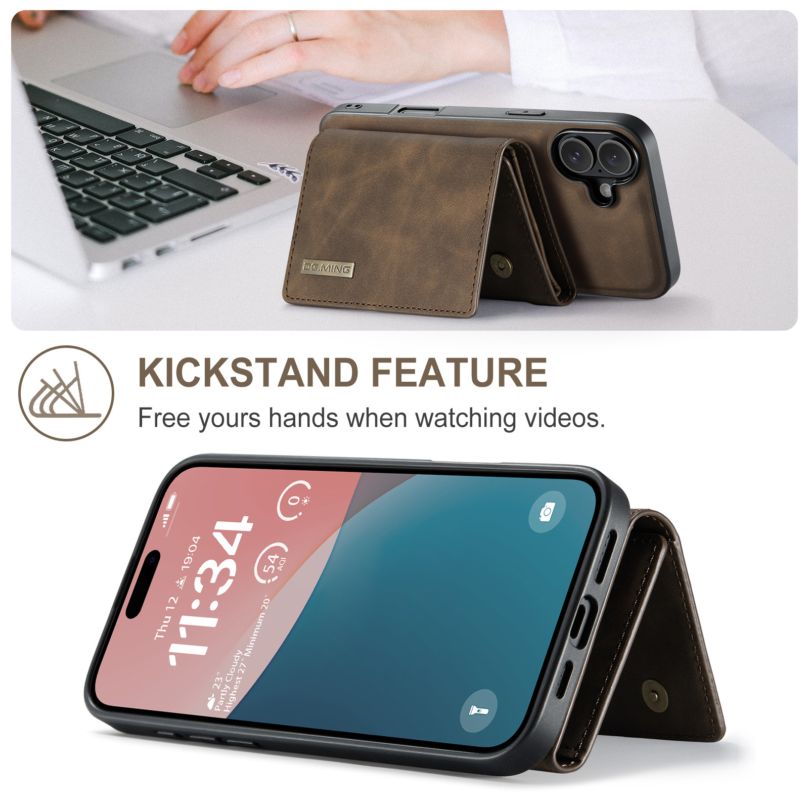 M1 per iPhone11 custodia protettiva magnetica con portafoglio per 11 Pro Max custodia magnetica con portafoglio diviso per telefono_voghion.com